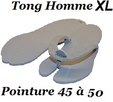 Tong jetable homme xl